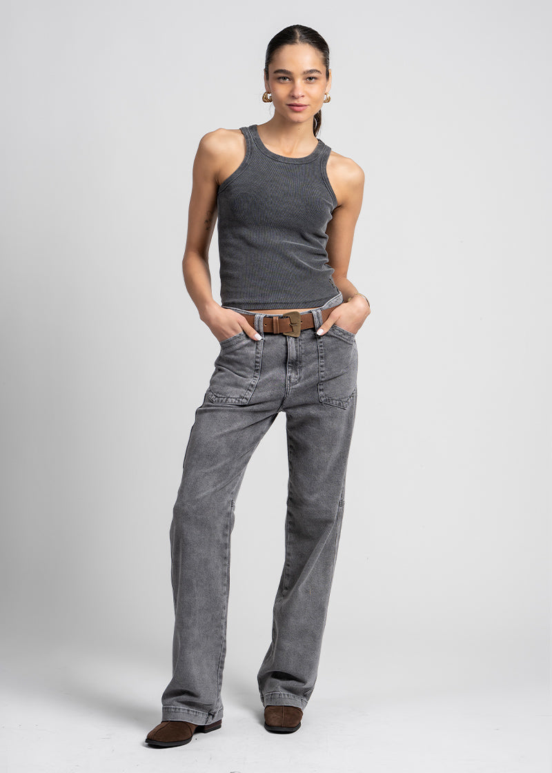 JEANS RECTO AME gris - 32