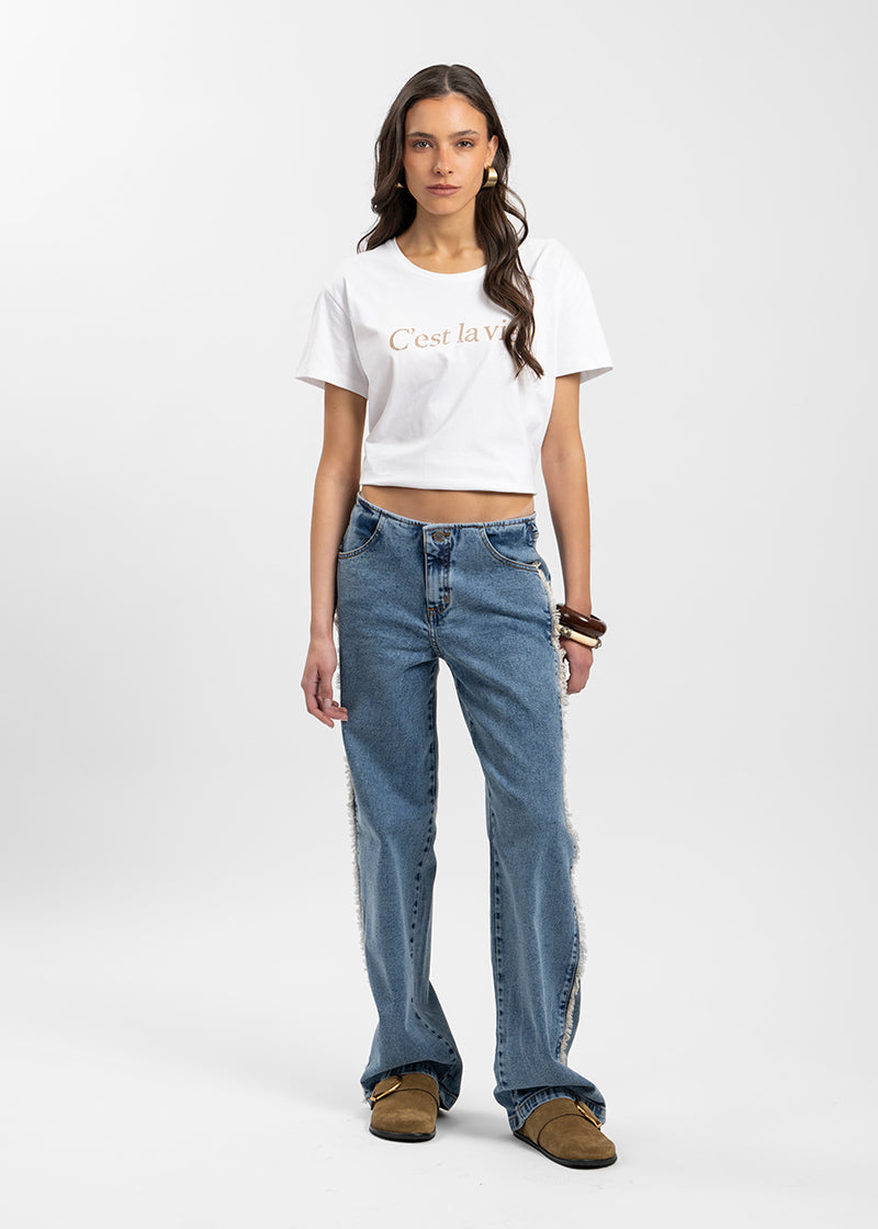 JEANS LEVA celeste