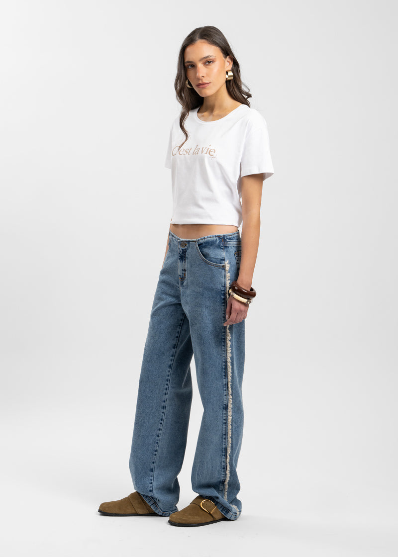 JEANS LEVA celeste