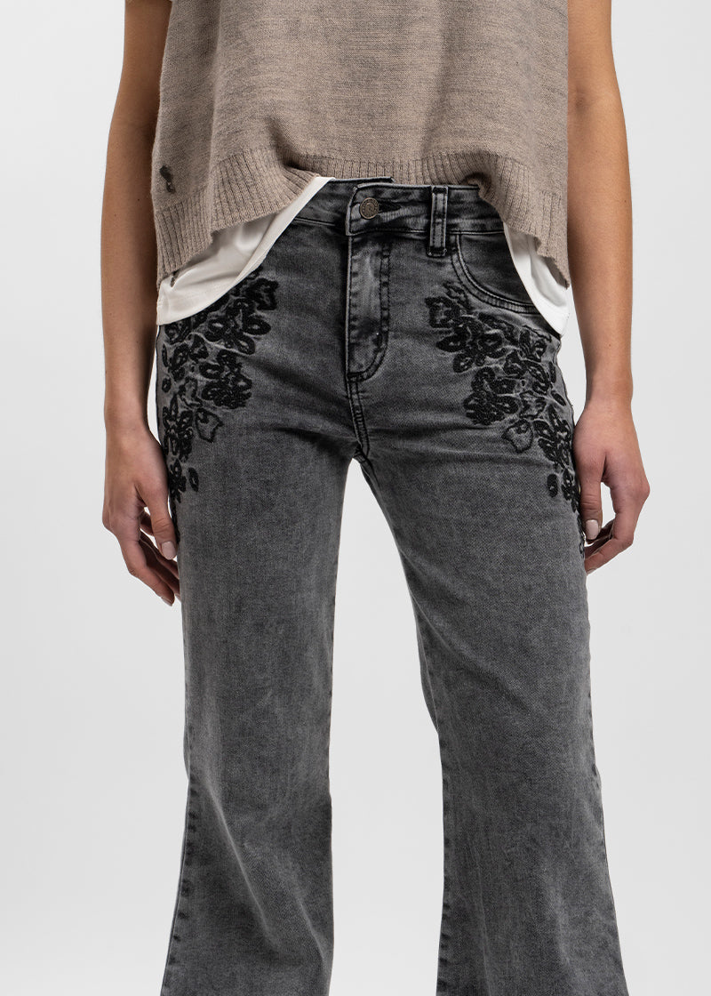 JEANS FLARE  TIRO MEDIO NORA B MARENGO