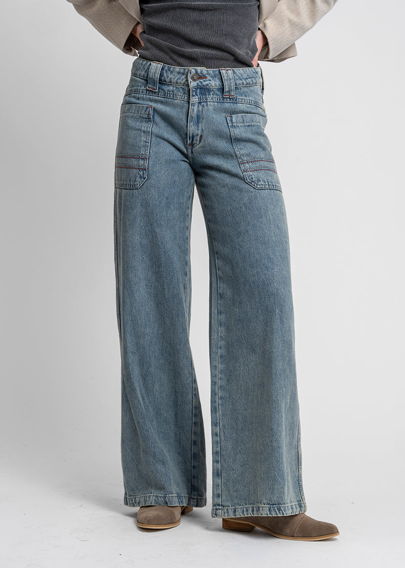 JEANS TALI Wide Leg celeste