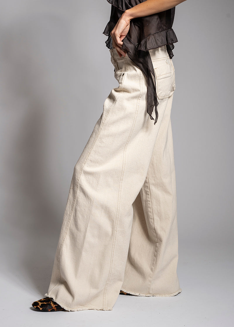 JEANS PALAZZO TIRO MEDIO ANNA crudo