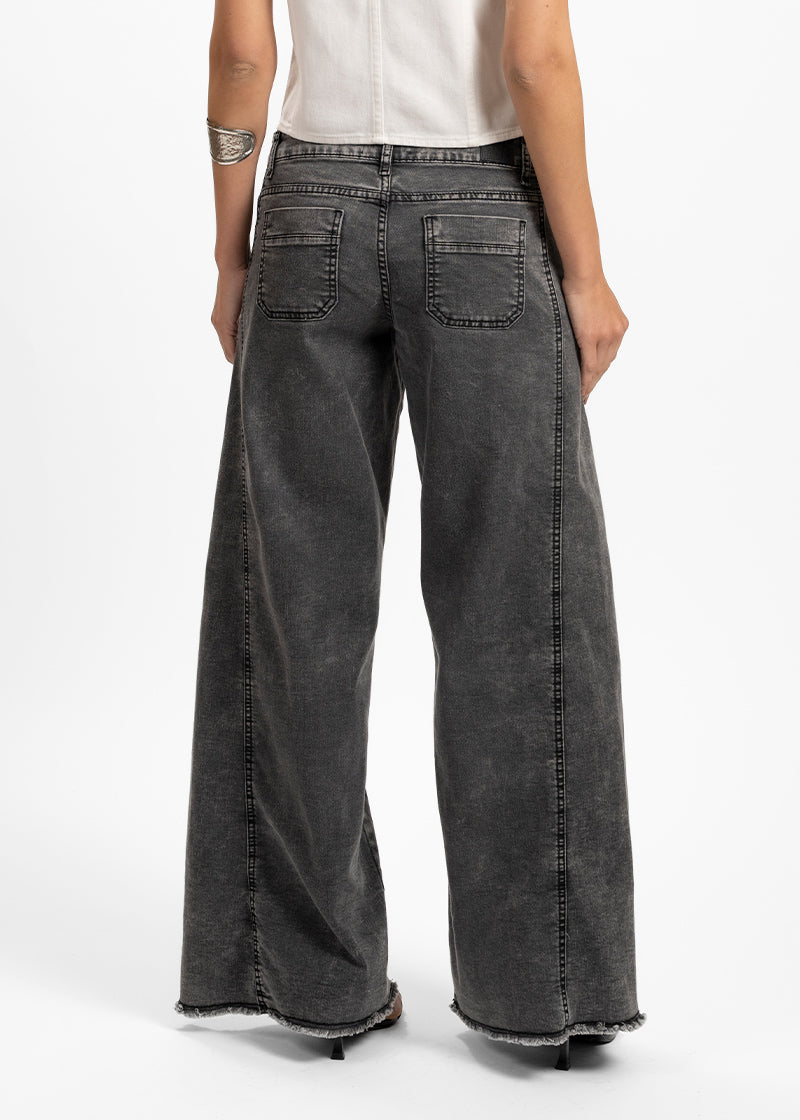 JEANS PALAZZO TIRO MEDIO ANNA gris gravillado