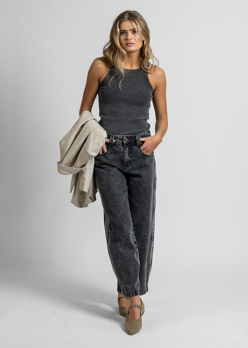 JEANS BRUNA gris gravillado