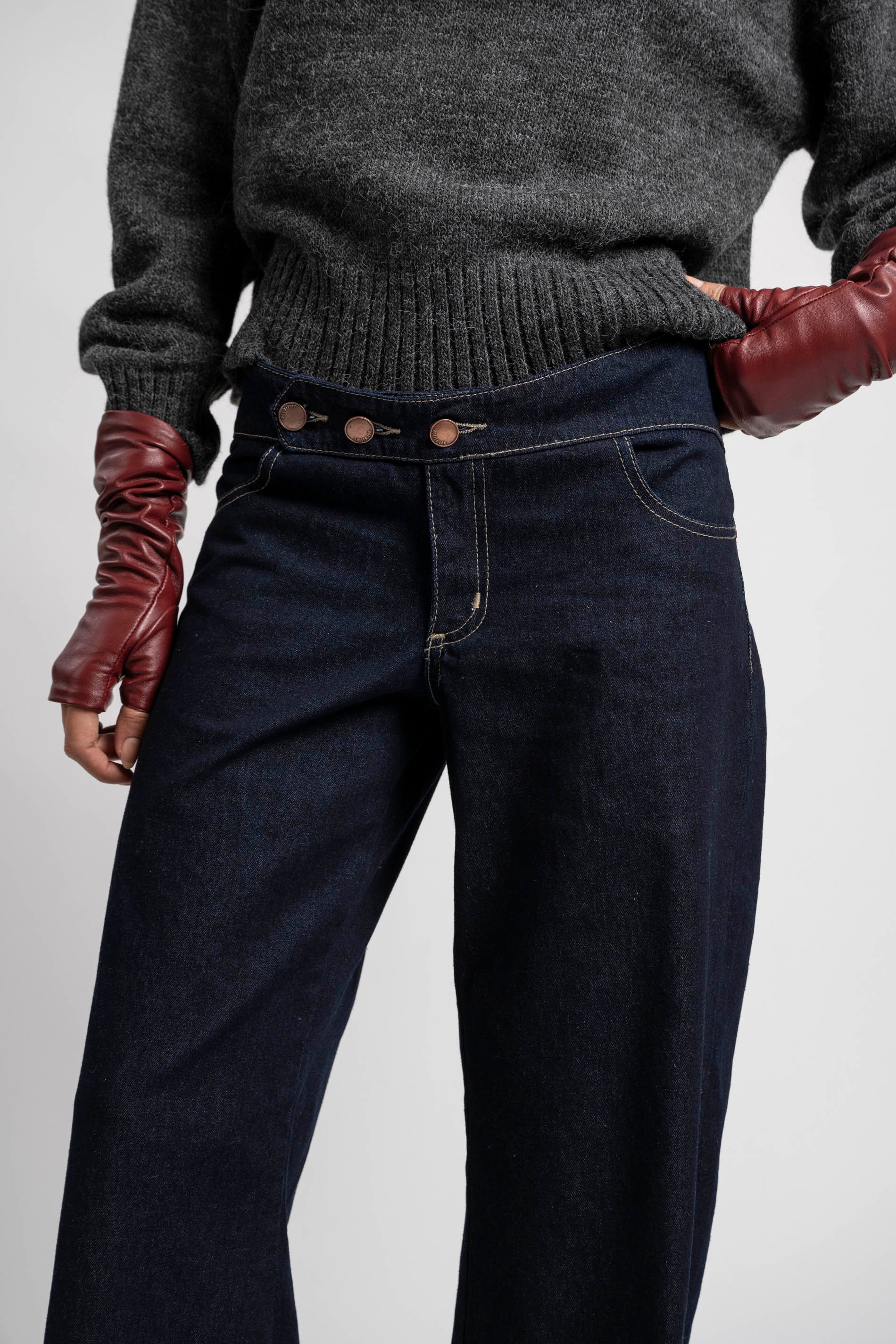 JEANS WIDE LEG TIRO BAJO LUCIANA azul R