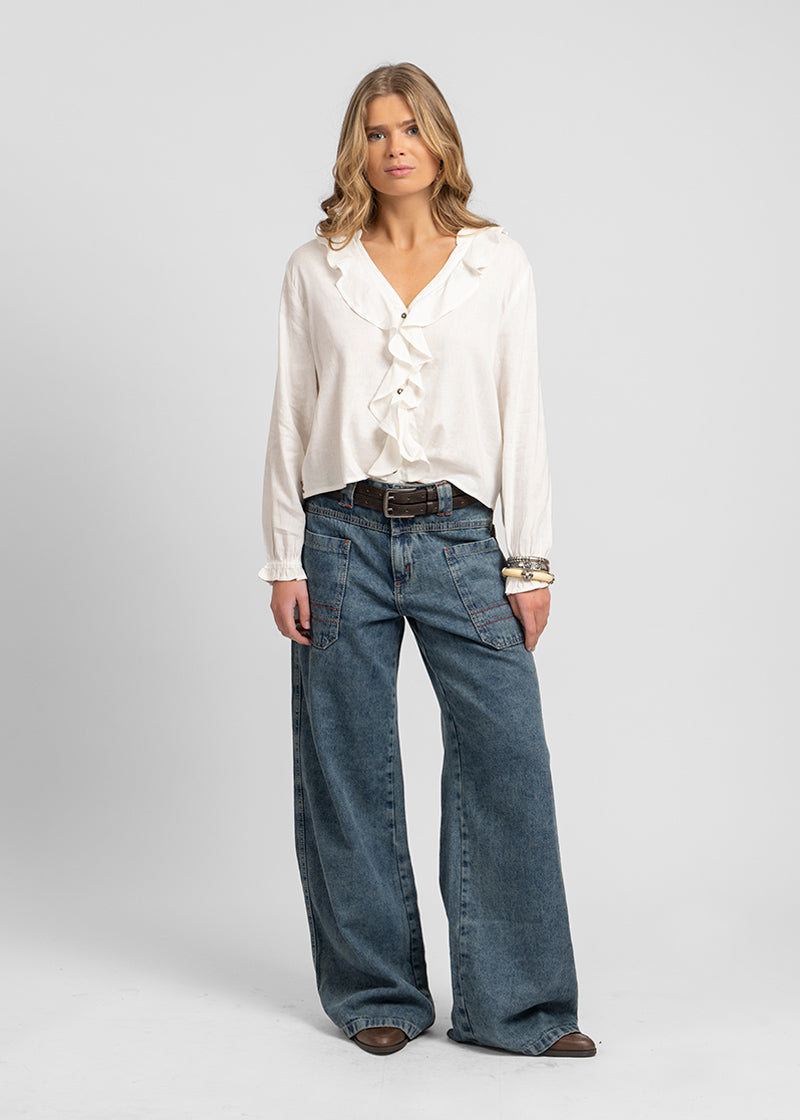 JEANS TALI Wide Leg celeste