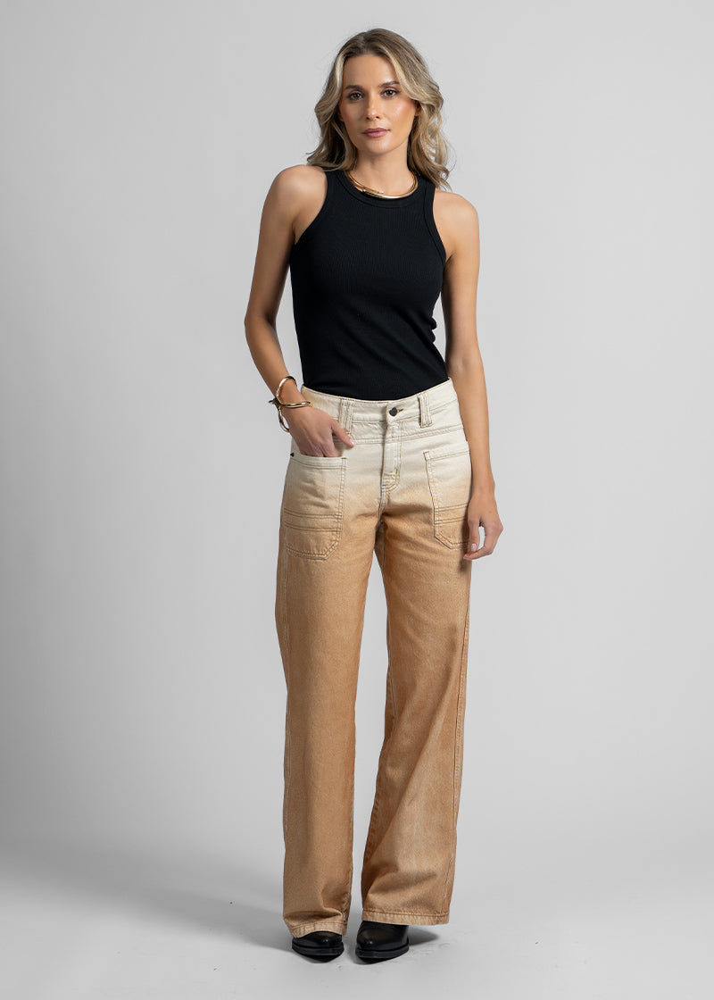 JEANS TALI Wide Leg crudo/oxidado