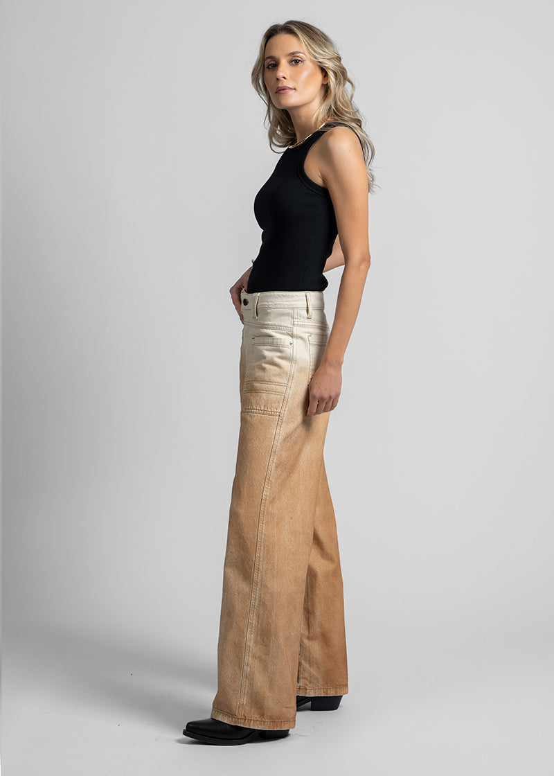 JEANS TALI Wide Leg crudo/oxidado