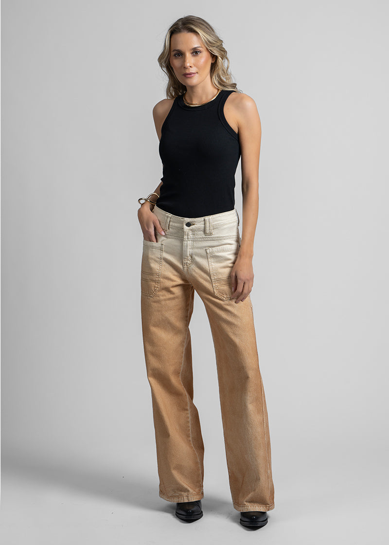 JEANS TALI Wide Leg crudo/oxidado