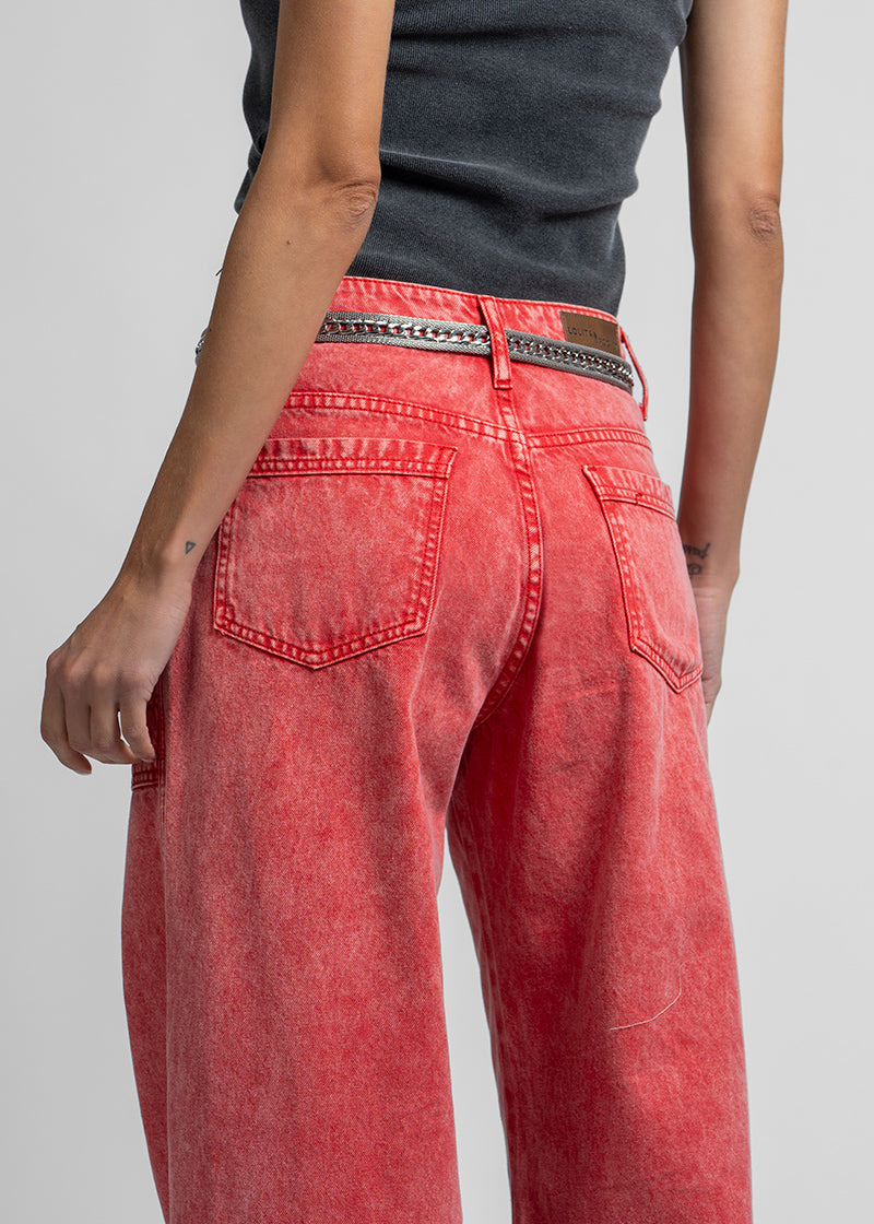 JEANS TALI Wide Leg rojo