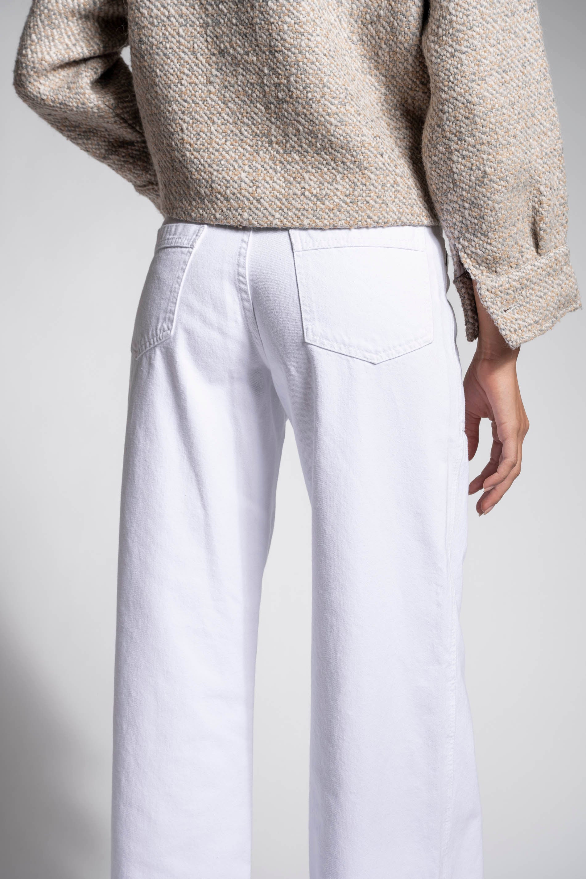 JEANS WIDE LEG TIRO ALTO TALI blanco