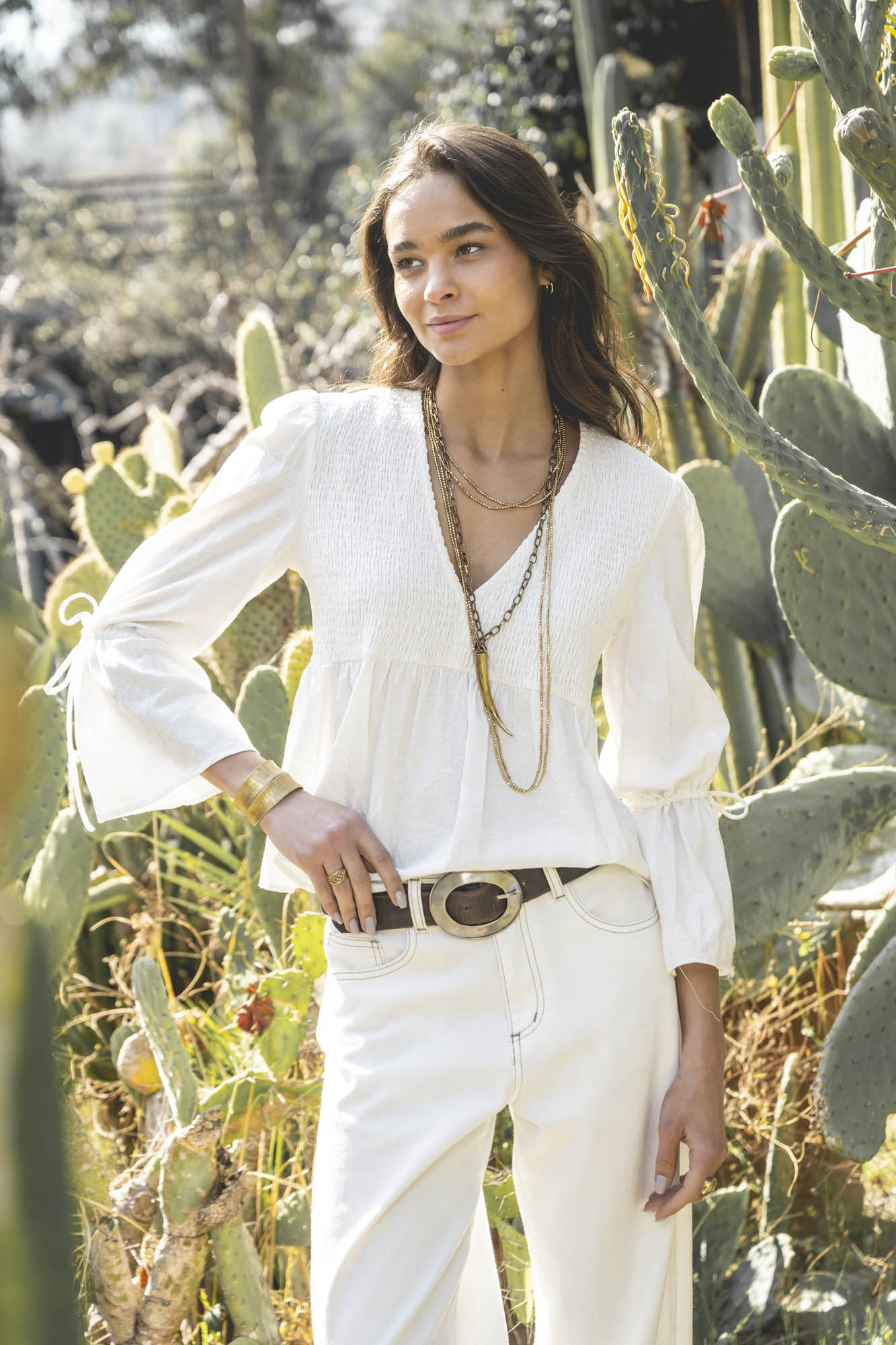 BLUSA ROSA blanco