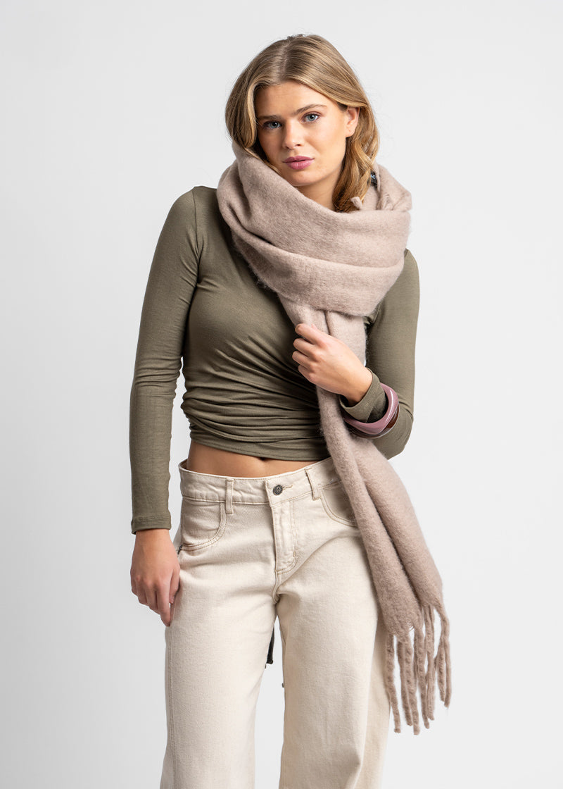 MAXI BUFANDA beige