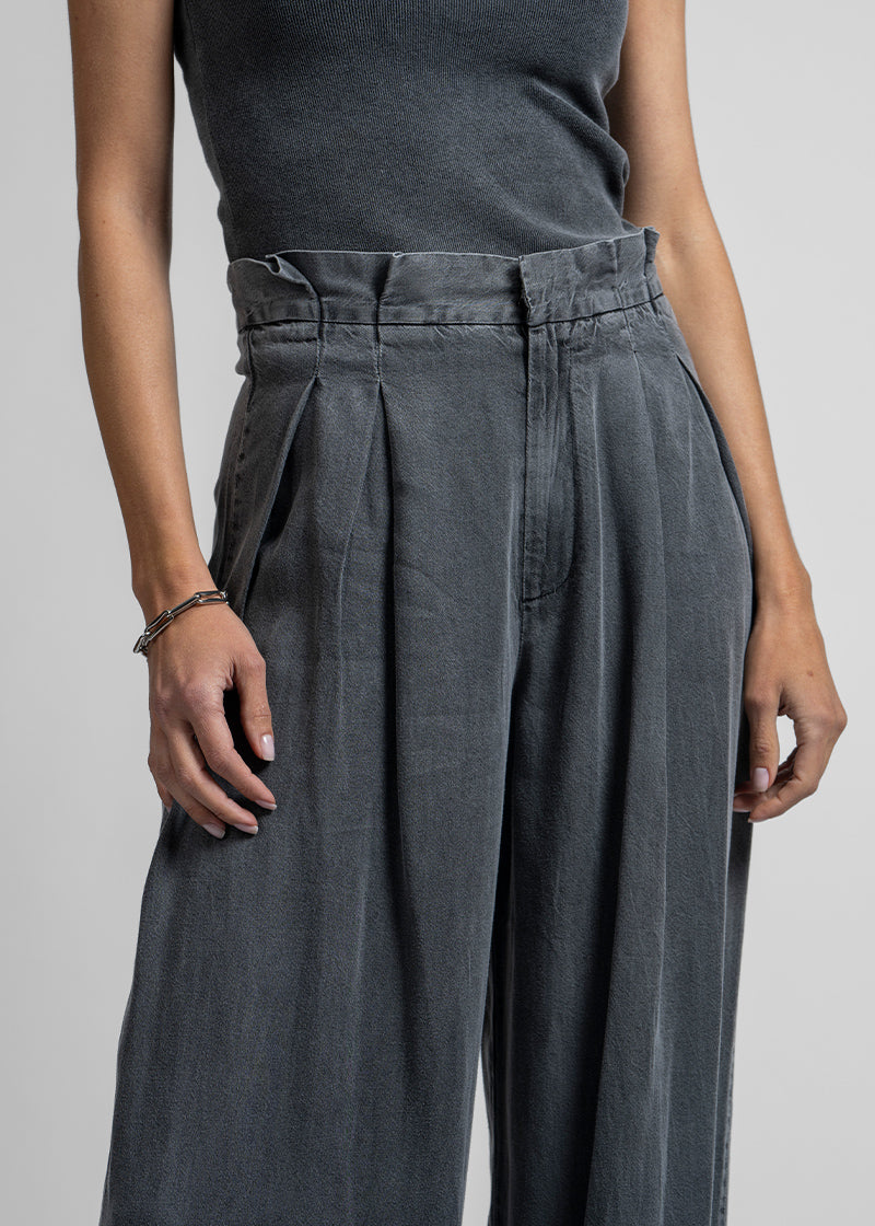 PANTALÓN ADELA Tencel gris denim