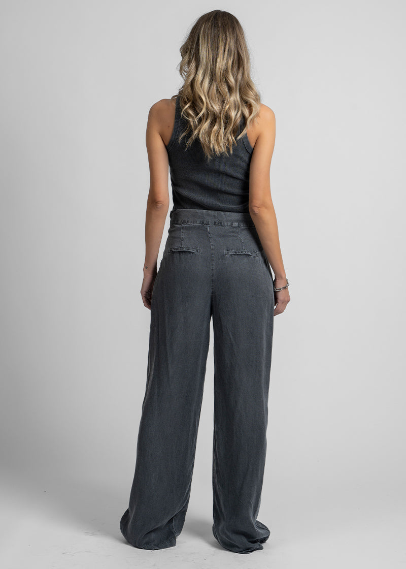 PANTALÓN ADELA Tencel gris denim