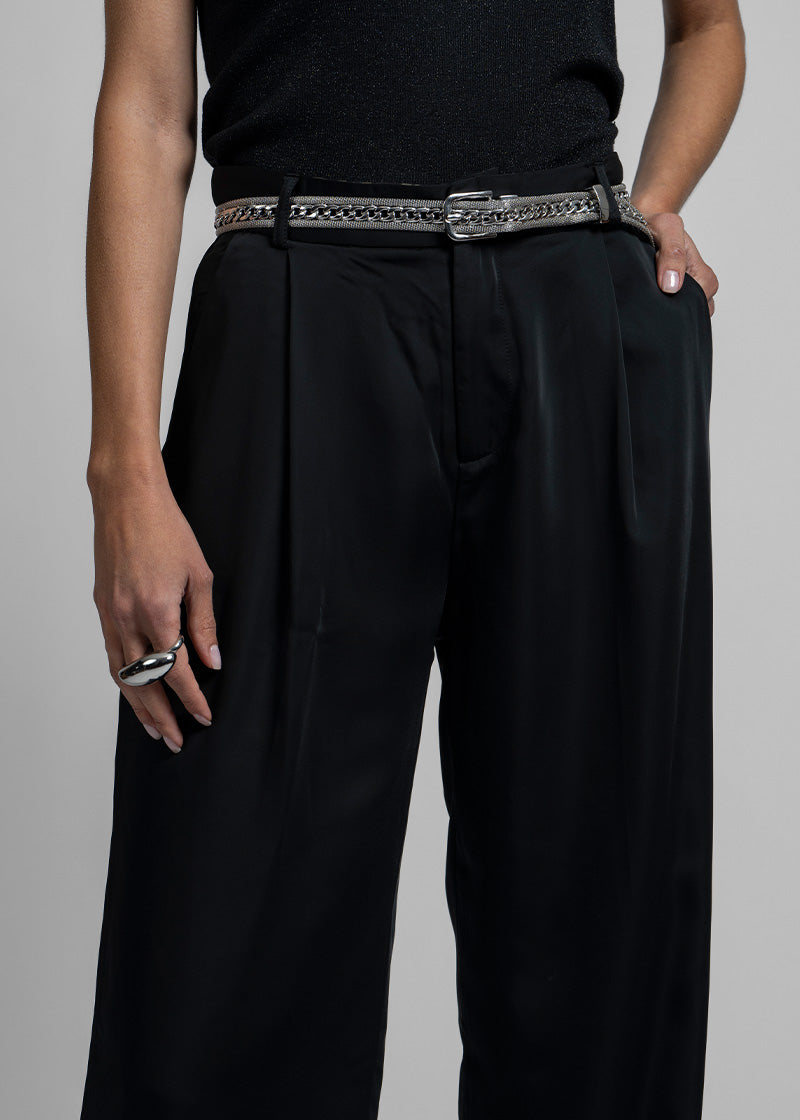 PANTALÓN MAIDA satín negro