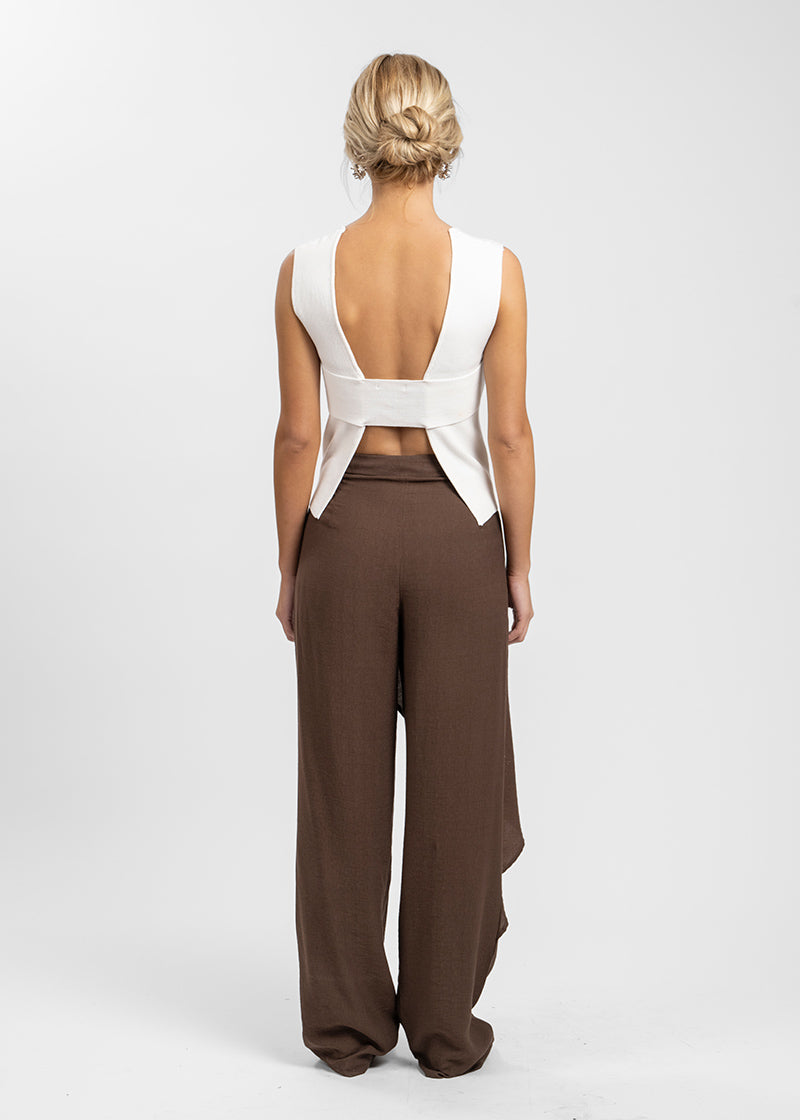 PANTALÓN ARIA café