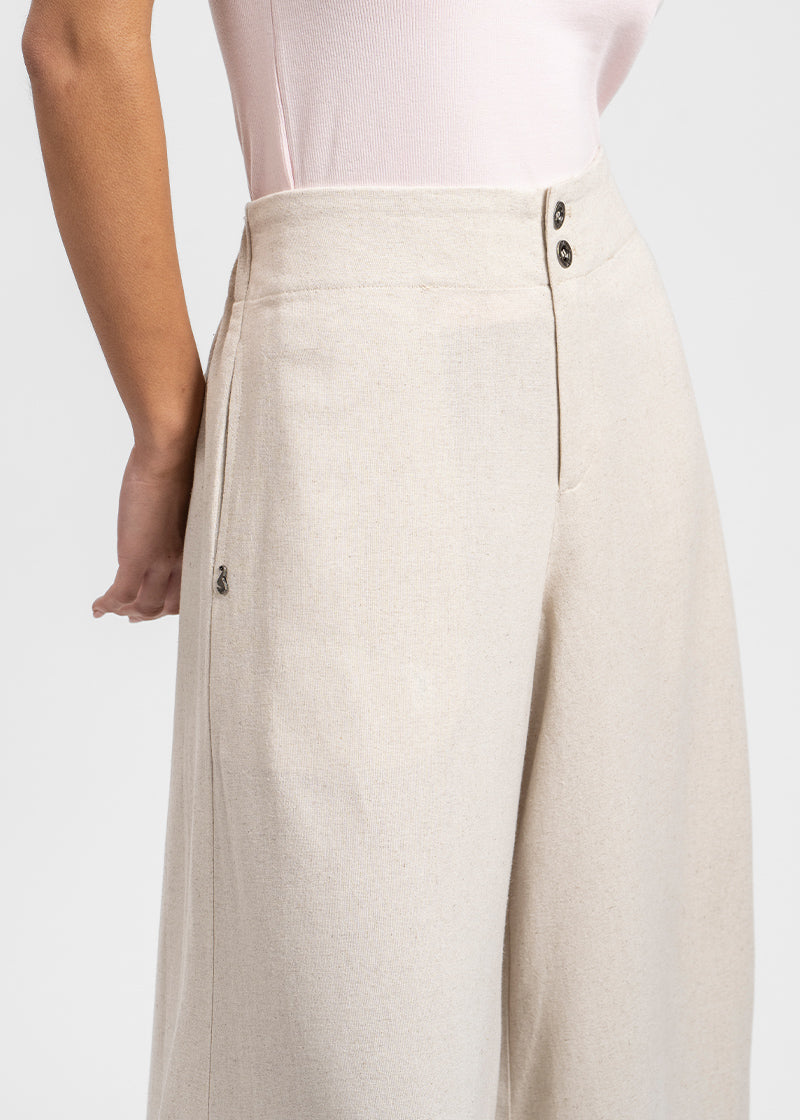 PANTALÓN CANDELARIA Lino arena