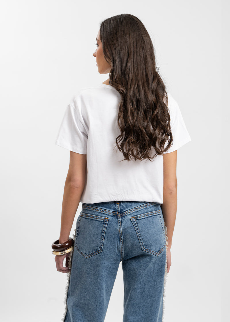 POLERA CEST LA VIE blanco