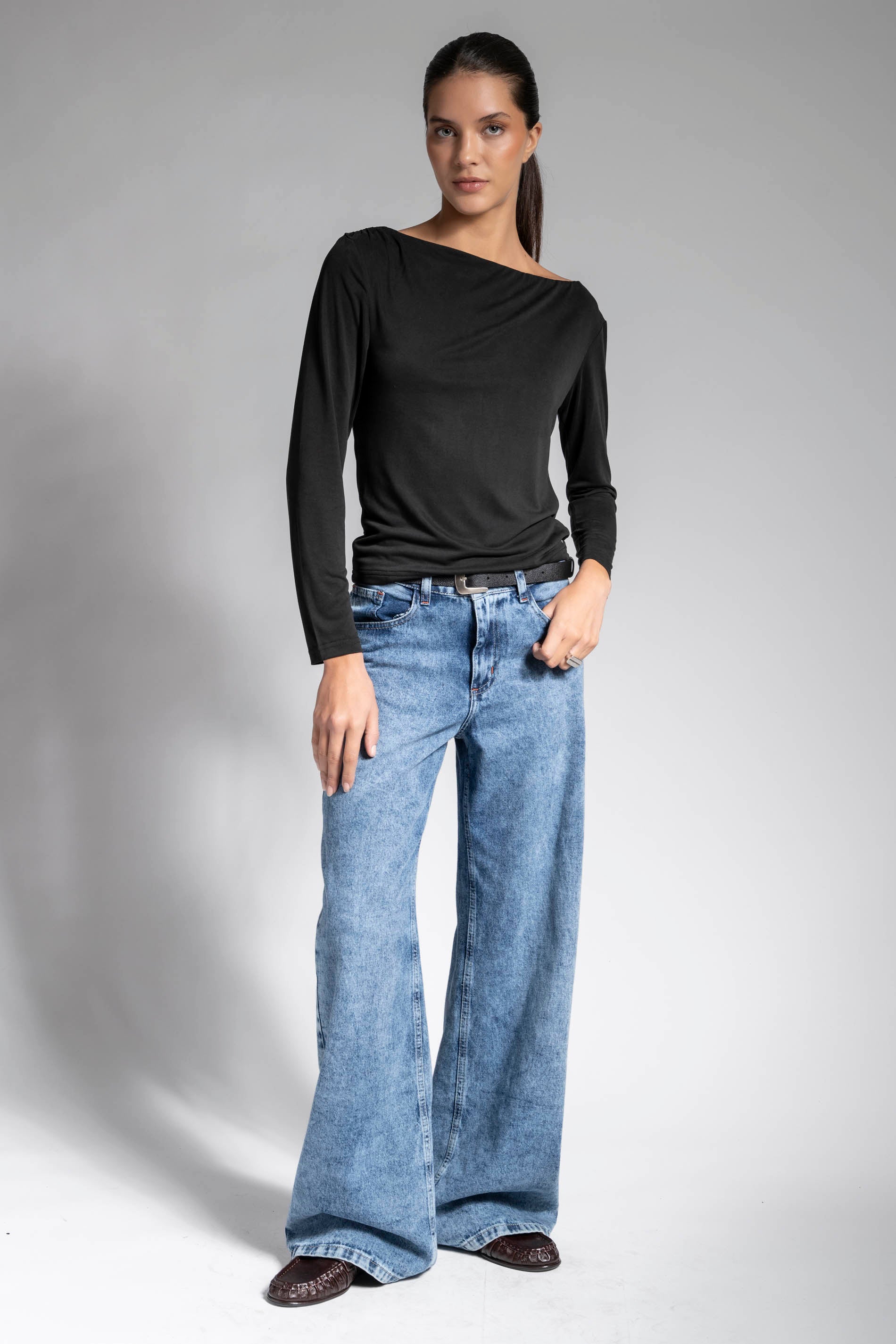 POLERA CECILE negro