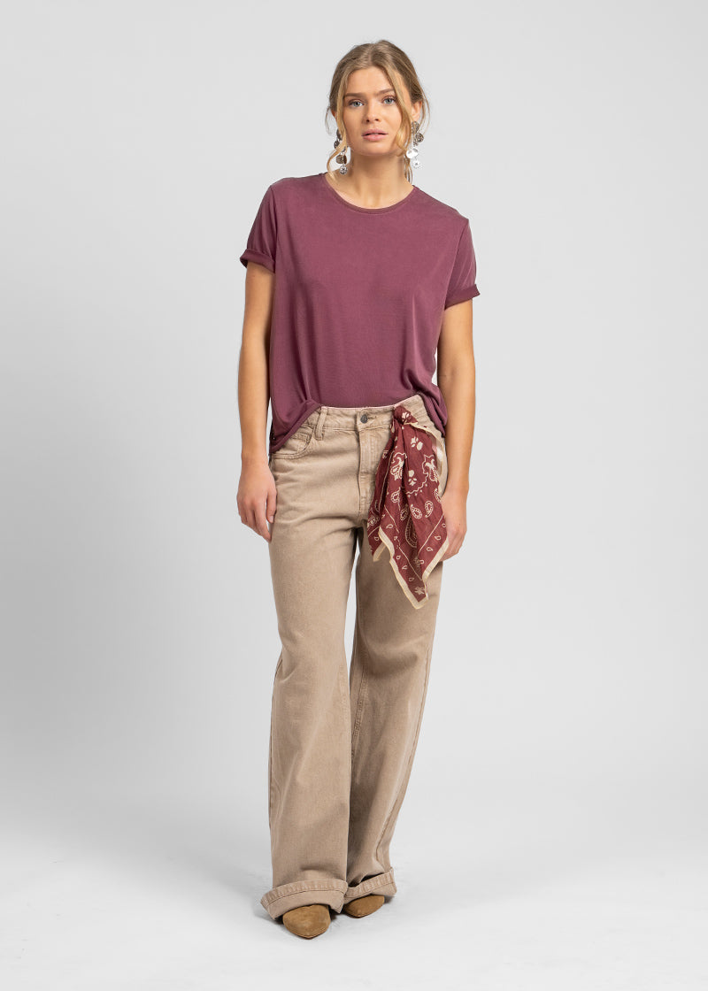 POLERA CELIA burdeo