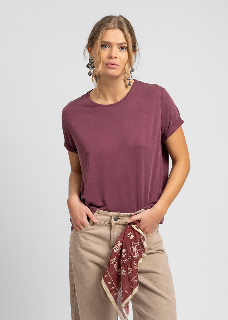 POLERA CELIA burdeo