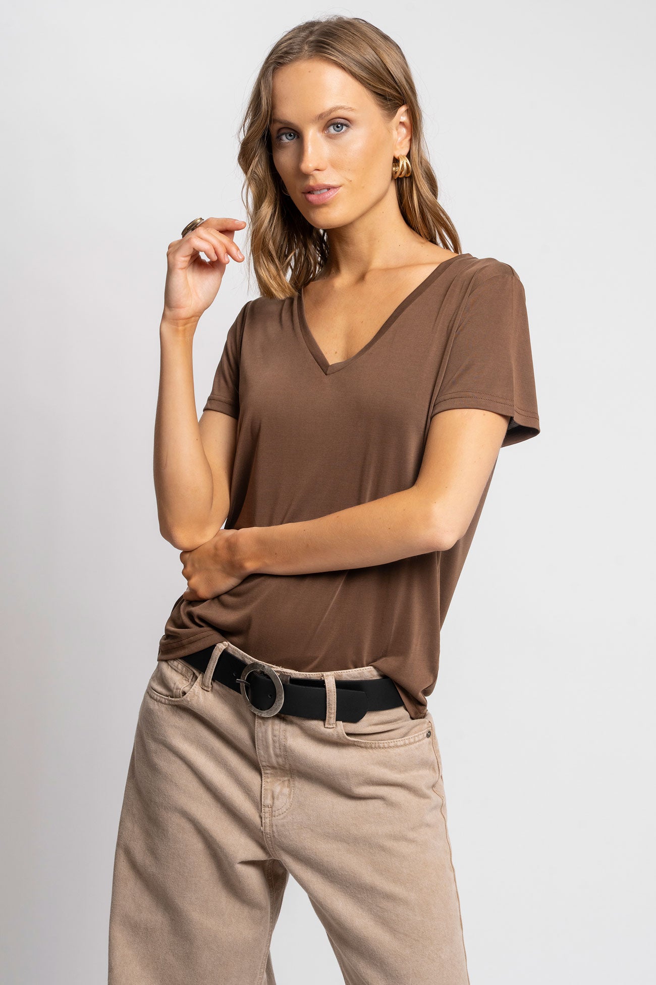POLERA CLARA chocolate