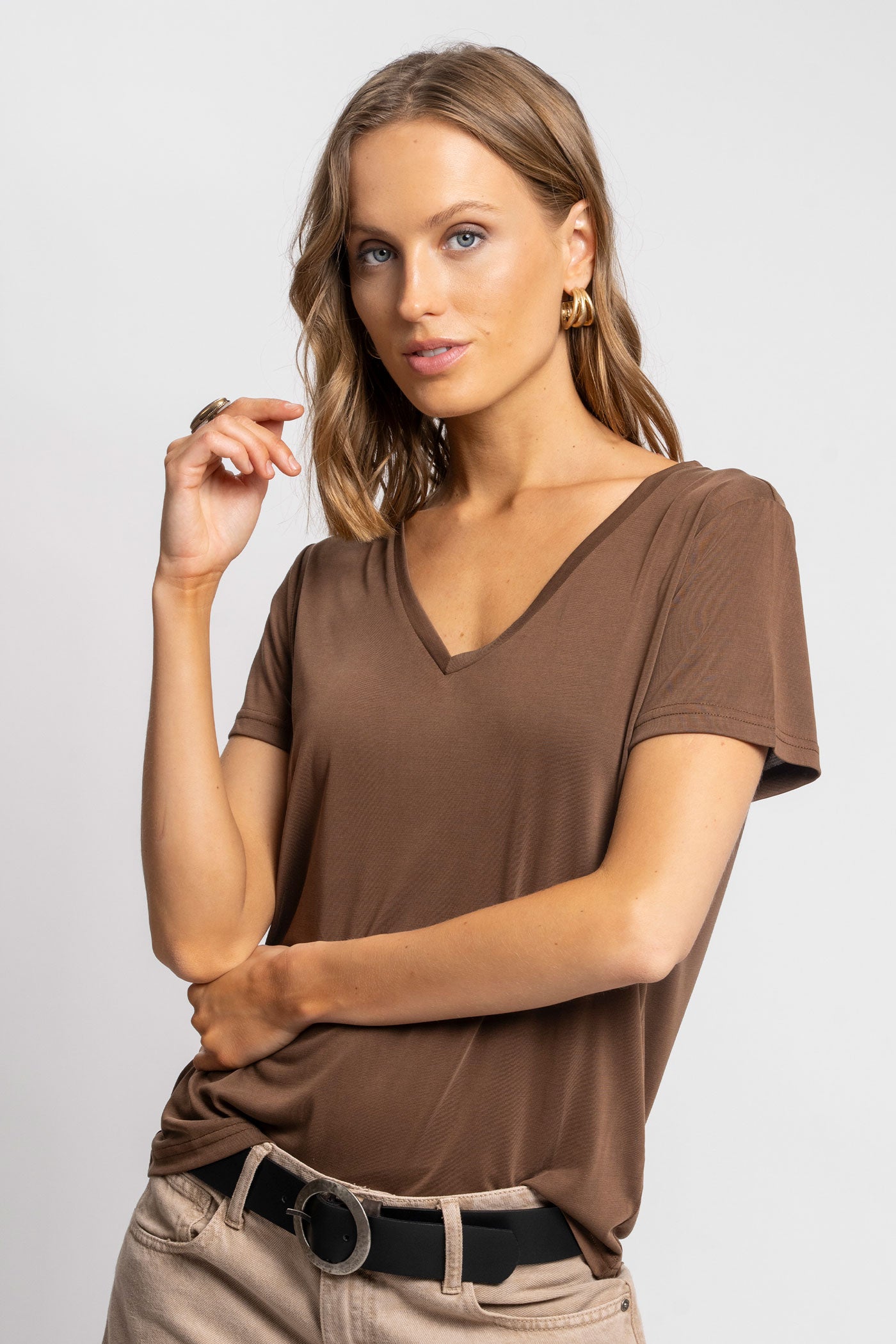 POLERA CLARA chocolate