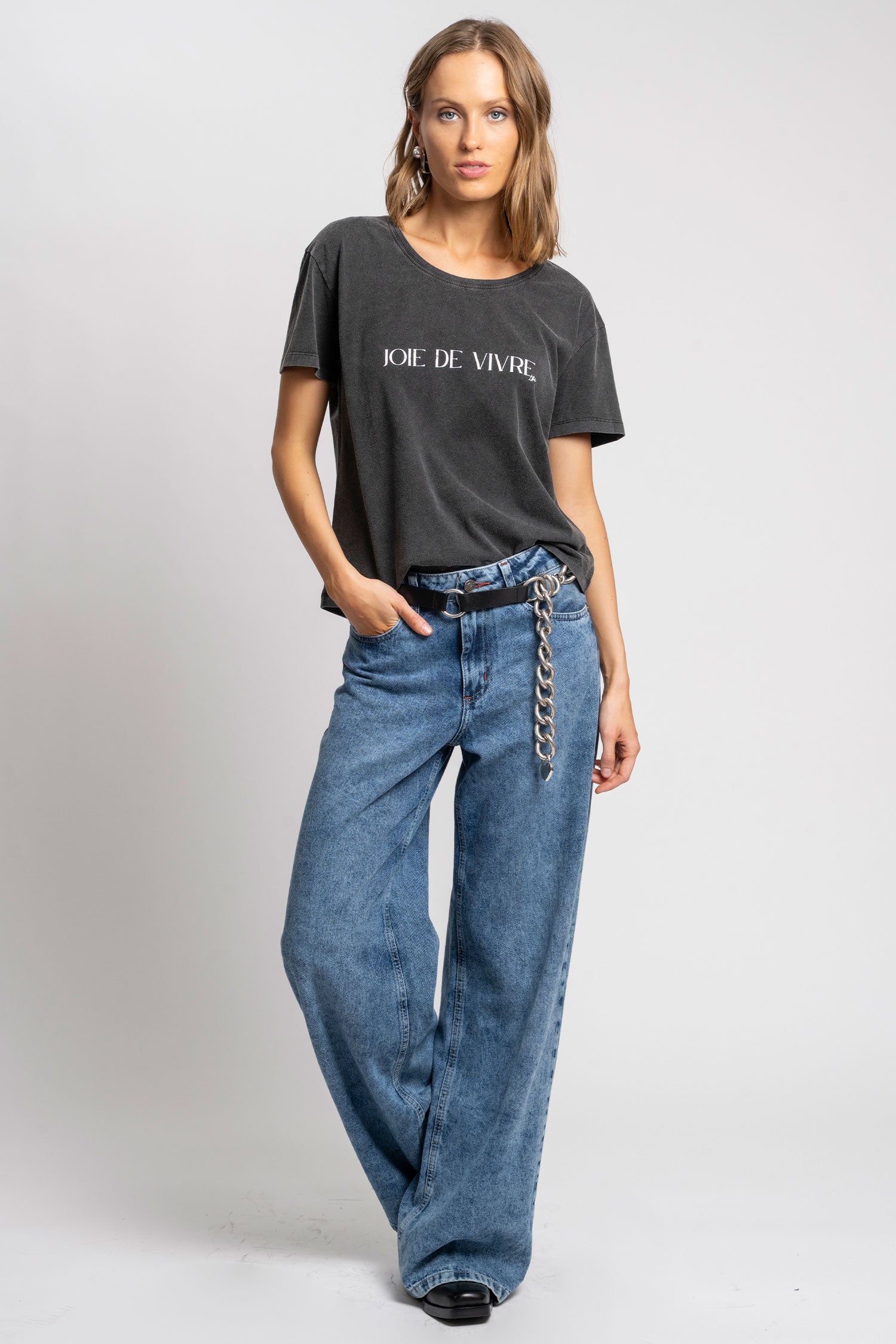 POLERA JOIE DE VIVRE grafito