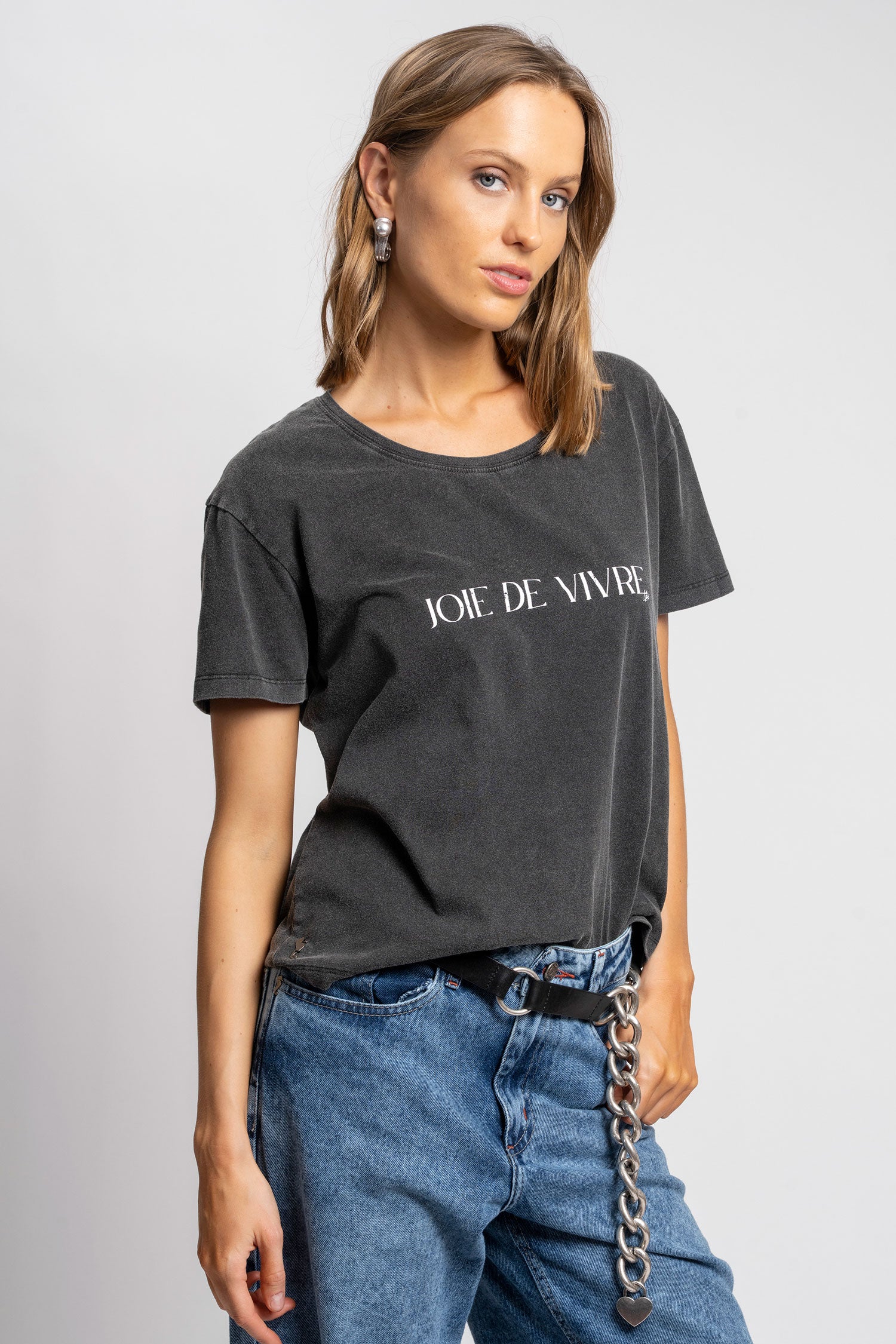POLERA JOIE DE VIVRE grafito