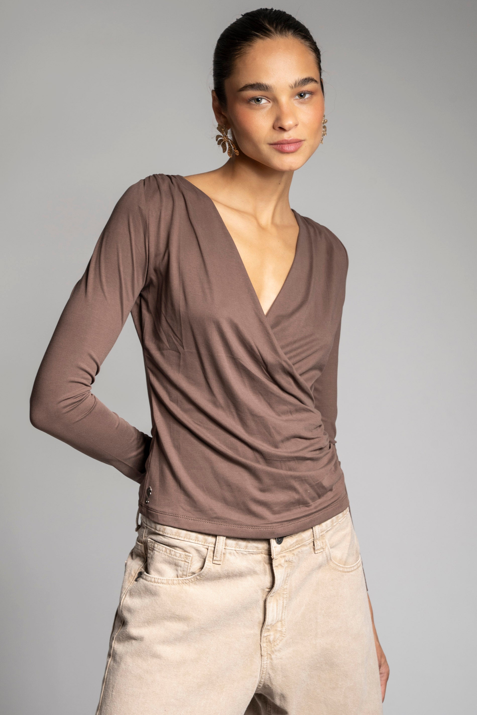 POLERA VICTORIA café