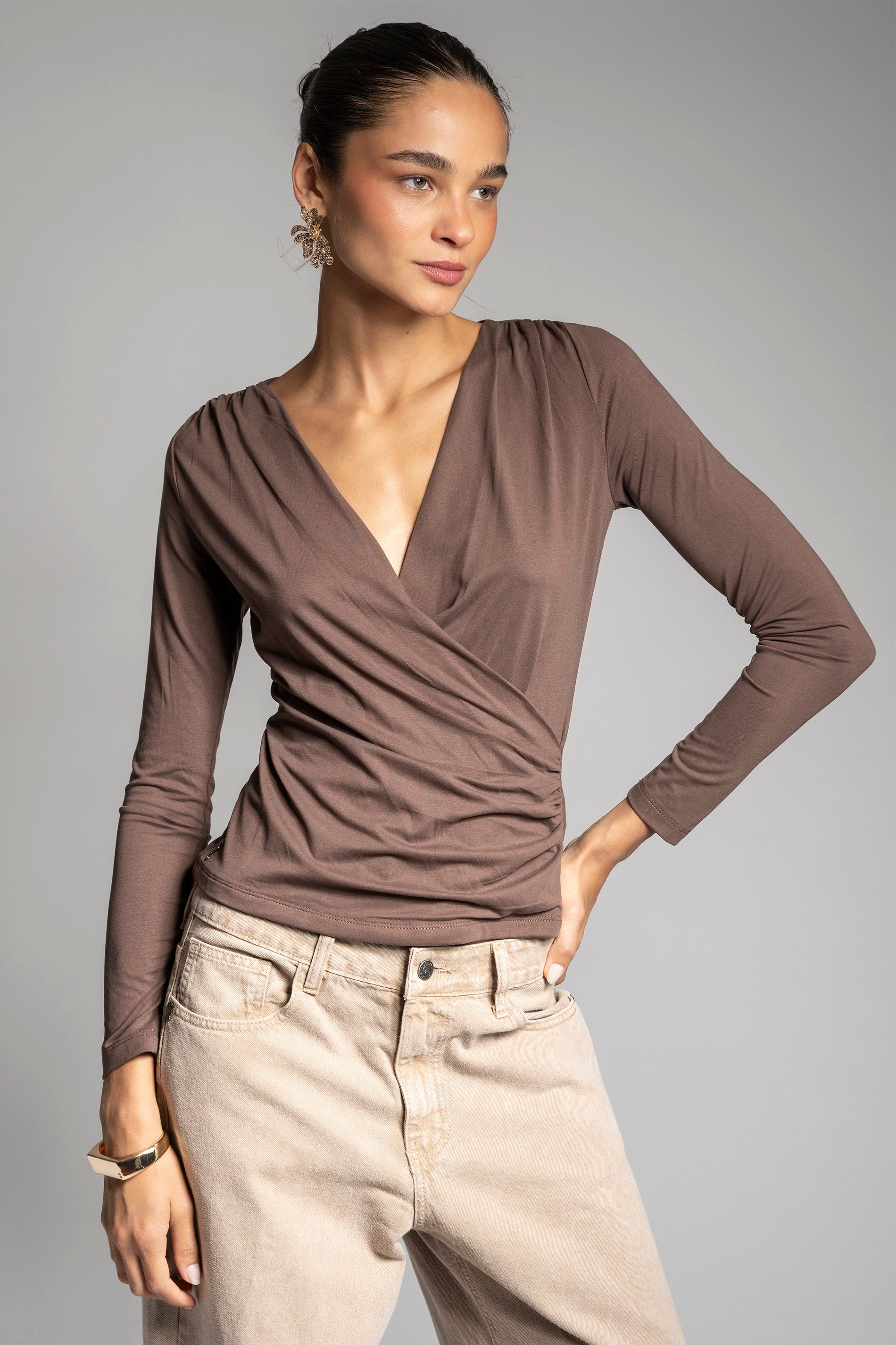 POLERA VICTORIA café