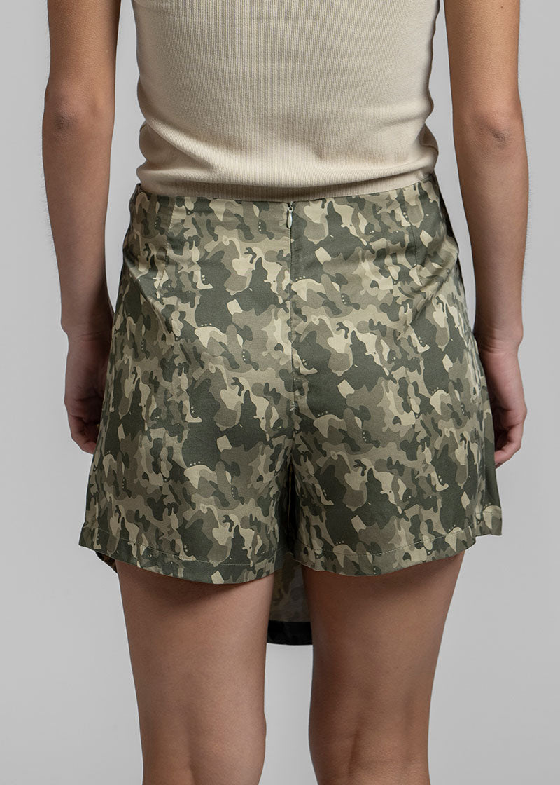 SHORT-MINI GARDA Tencel camuflado