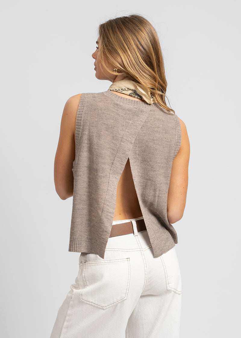 CHALECO VEST OLIE taupé