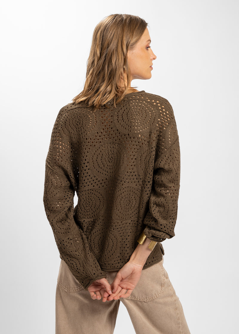 CHALECO PORTOFINO café