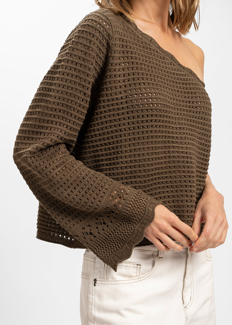 CHALECO POSITANO café