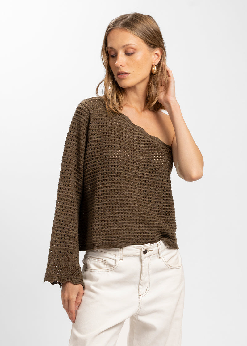 CHALECO POSITANO café