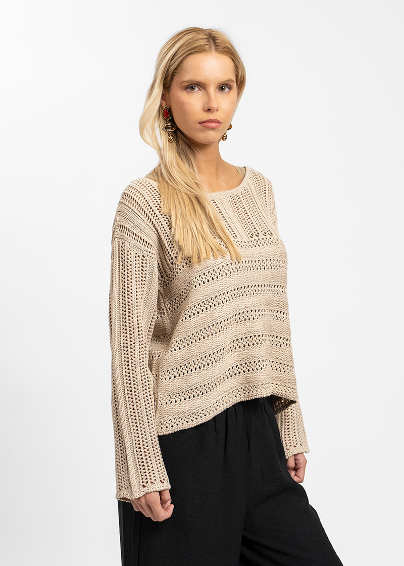 CHALECO TRANCOSO beige