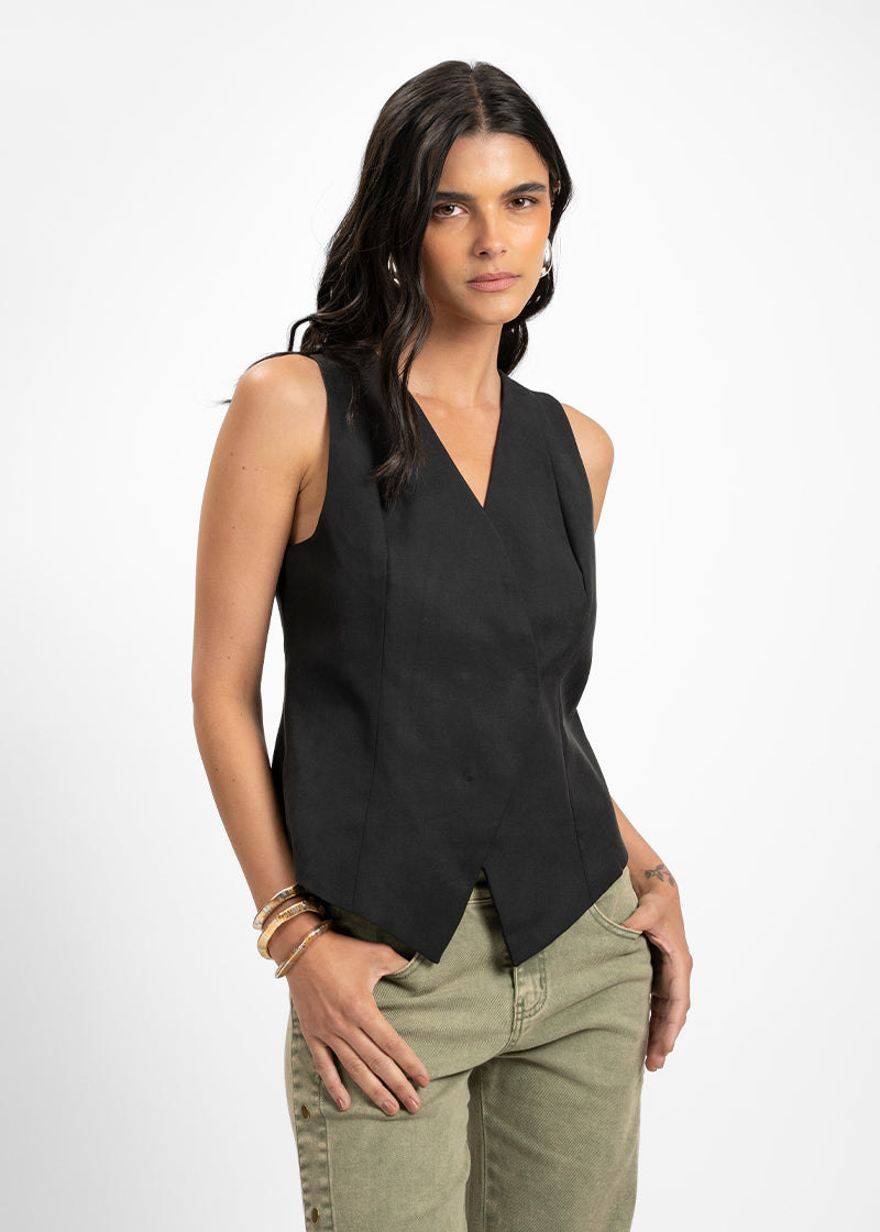 VEST GIA negro
