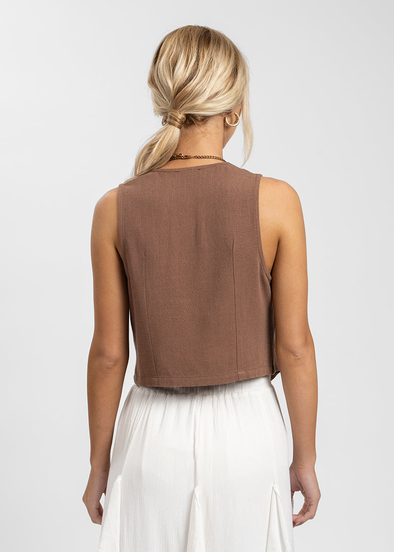VEST PIPA Lino café