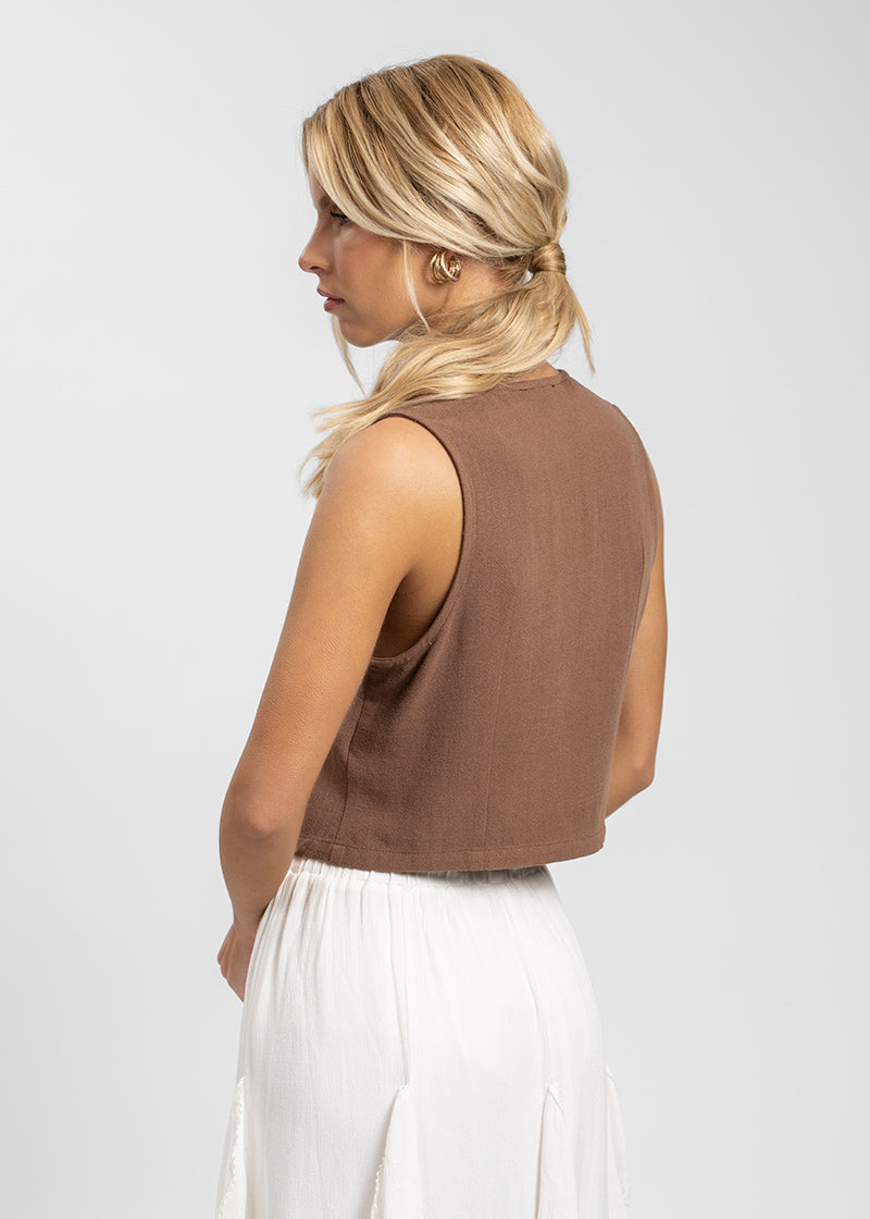 VEST PIPA Lino café