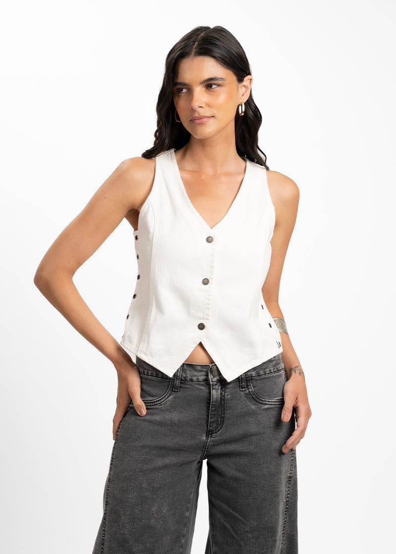 VEST YULIA blanco