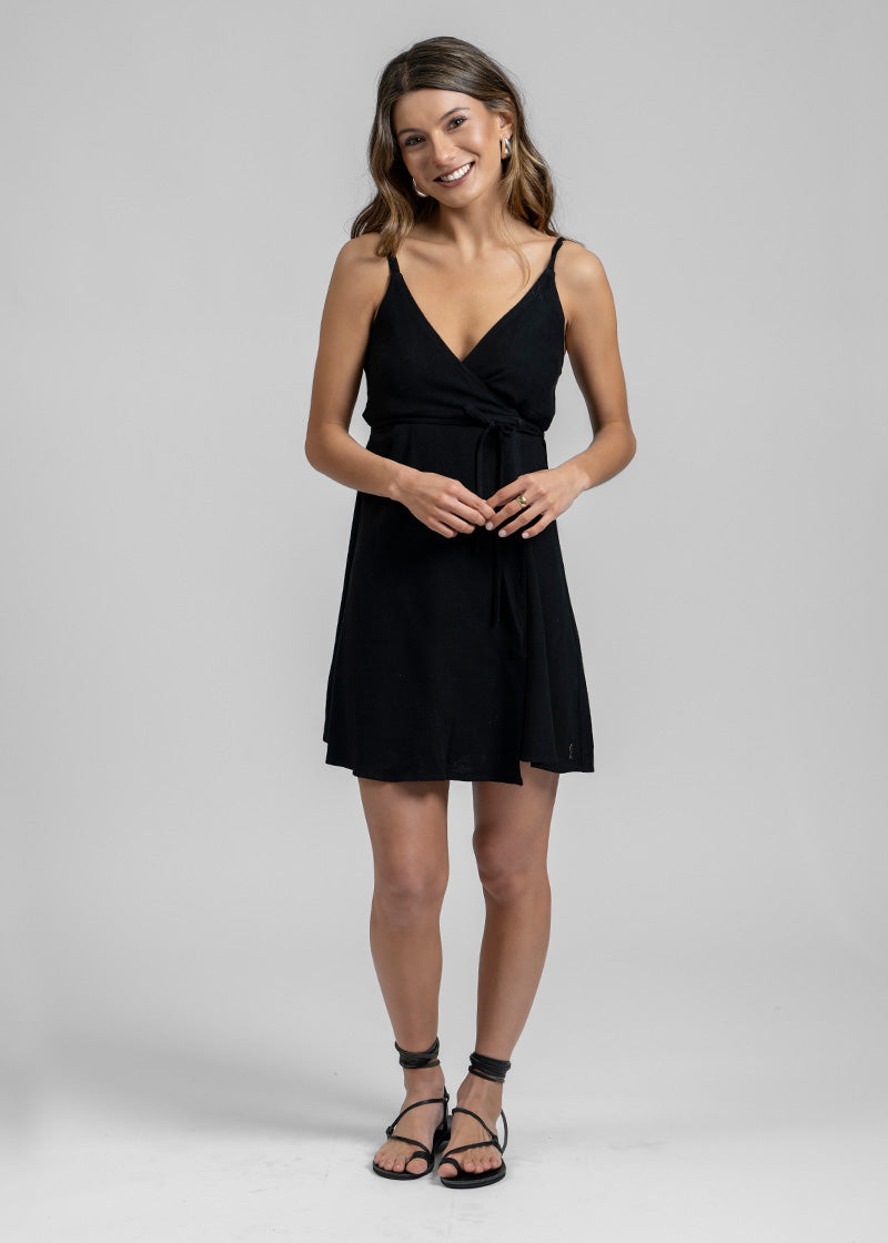 VESTIDO CIRA lino negro