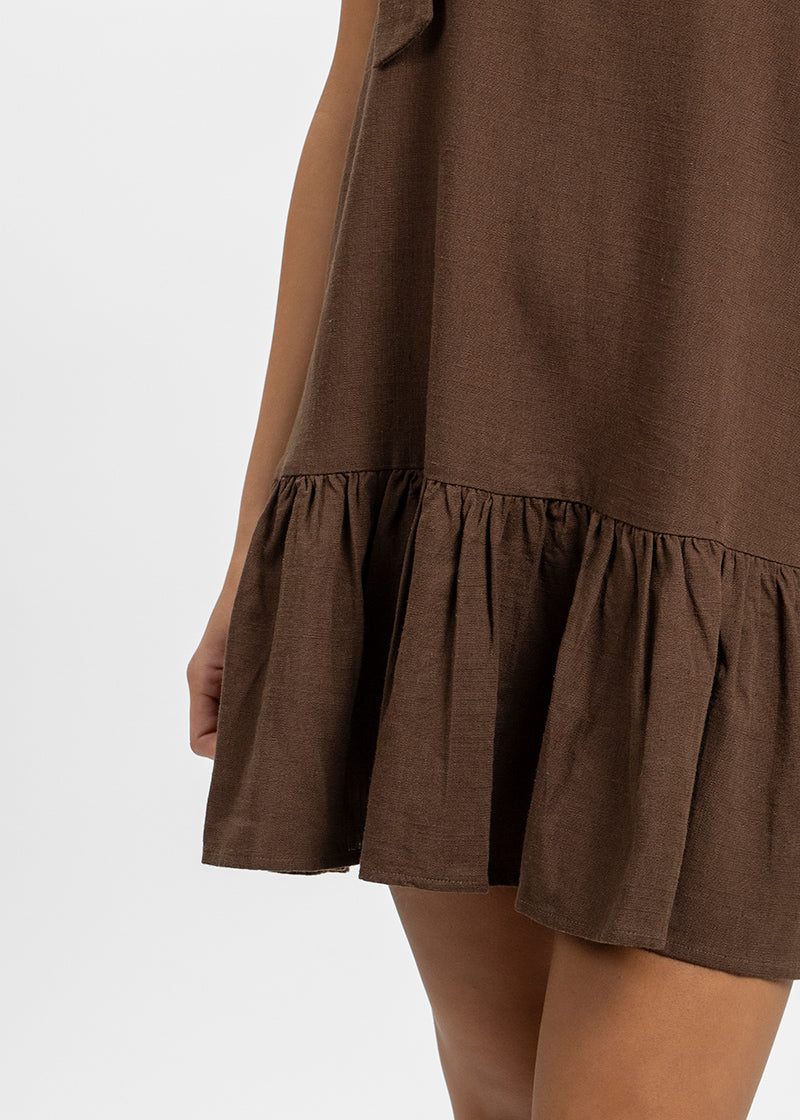 VESTIDO AGATHA café
