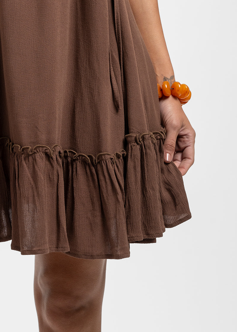 VESTIDO CONSUELO café