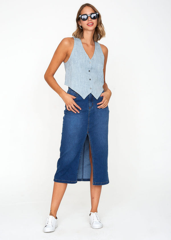 VEST IRINA denim
